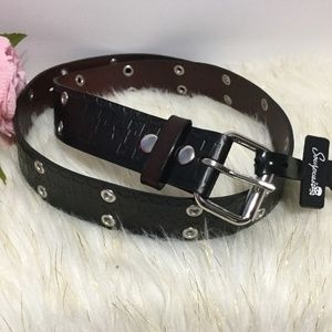 New SOURPUSS Leather Belt  Size 34" Medium